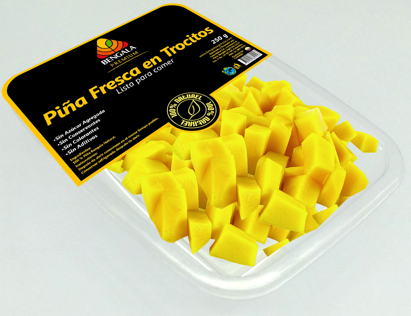 En fresco, trozos e incluso snacks saludables, la piña colombiana ...