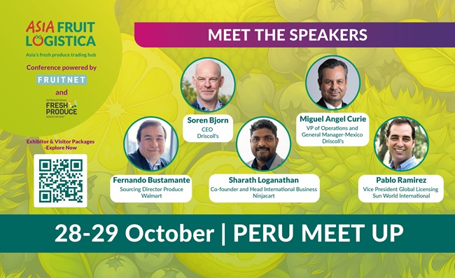 Asia Fruit Logistica PERU MEET UP atrae a compradores globales y gigantes de la Industria a Lima