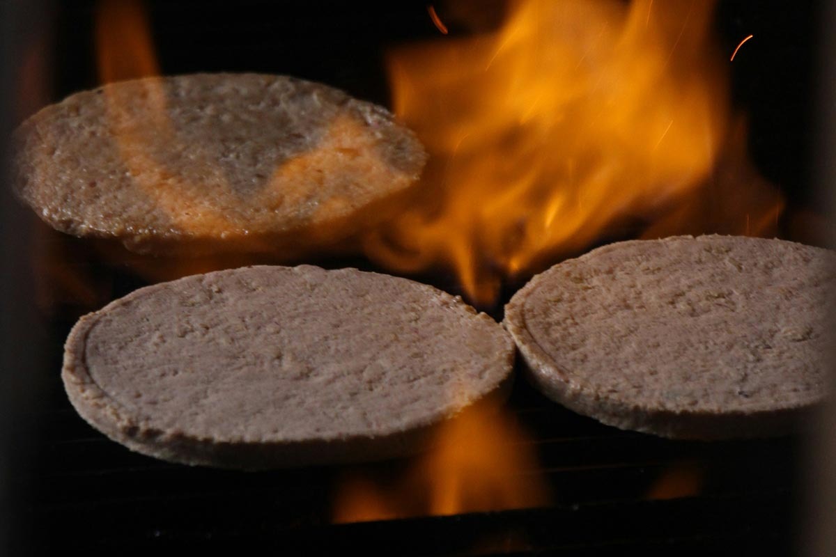 Hamburguesas con pulpa de cerezas 