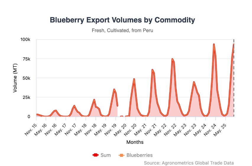 Perú se acerca a un récord histórico en exportaciones agrícolas al cierre de 2025