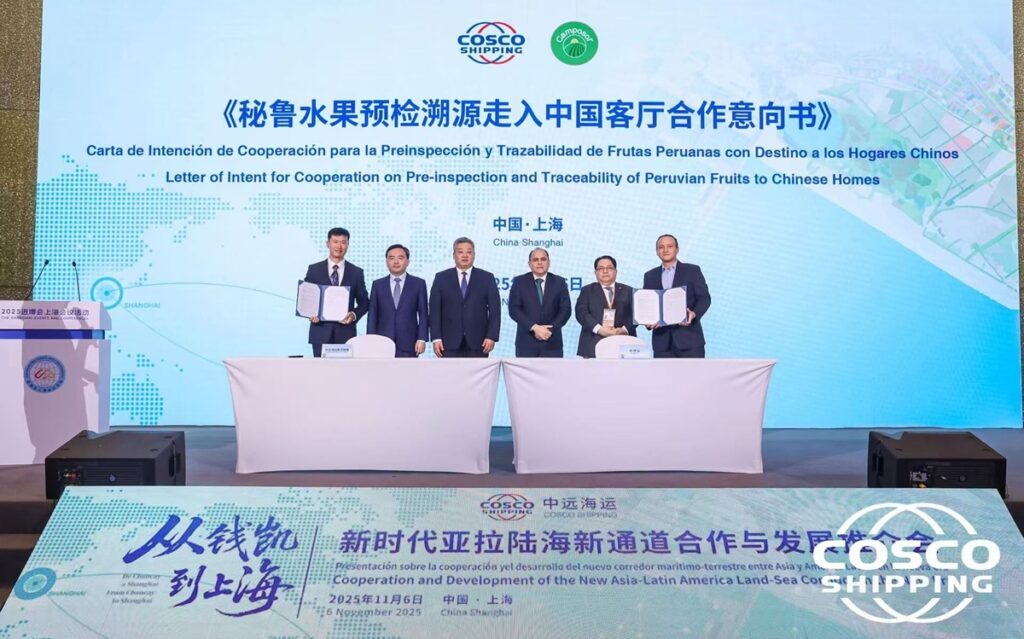 Camposol fortalece su presencia en Asia con acuerdo de cooperación con Cosco Shipping