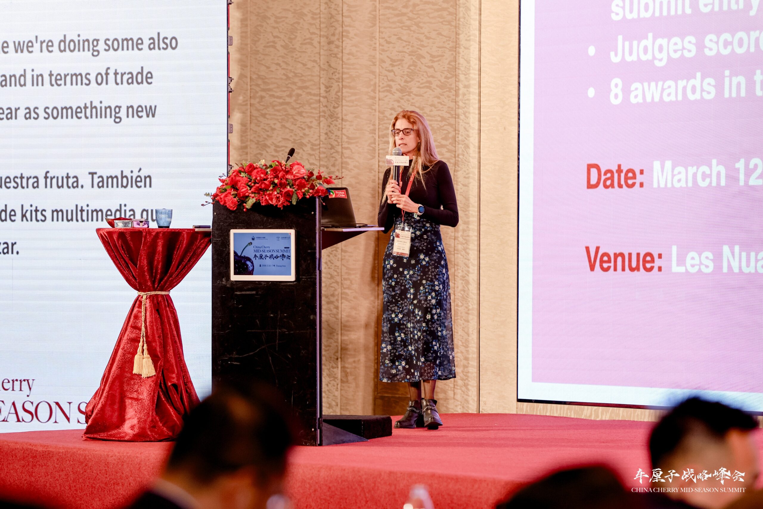 Directora ejecutiva del Comité de Cerezas de Frutas de Chile, Claudia Soler