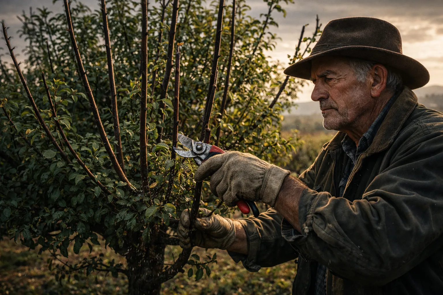 poda del ciruelo D'agen