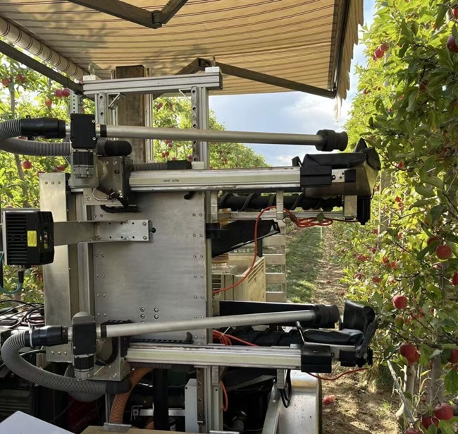 Robot de próxima generación para manzanas apunta a una tasa de cosecha del 80%