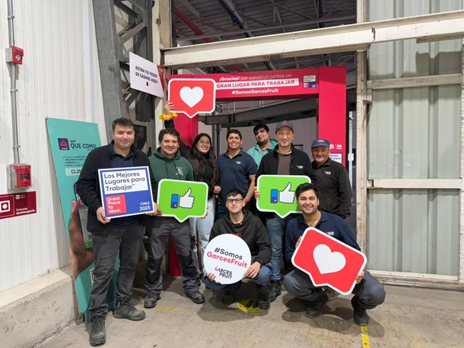 Garces Fruit destaca por segundo año consecutivo entre las mejores empresas para trabajar en Chile 3 Garces Fruit destaca por segundo año consecutivo entre las mejores empresas para trabajar en Chile
