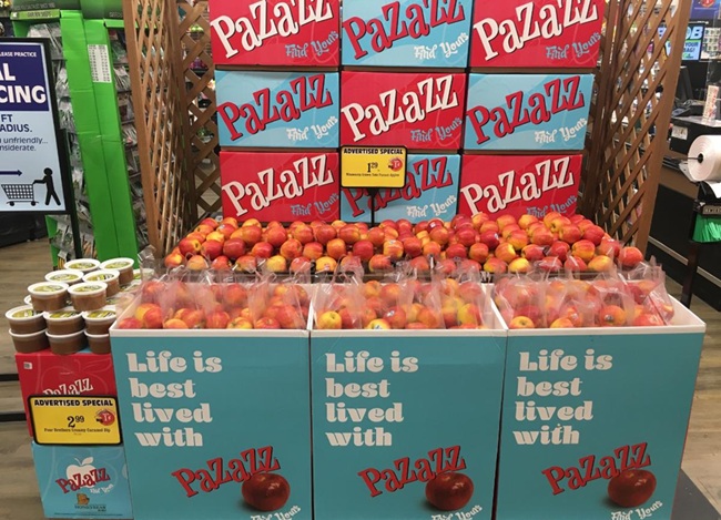 Pazazz toma protagonismo ante la menor oferta de Honeycrisp