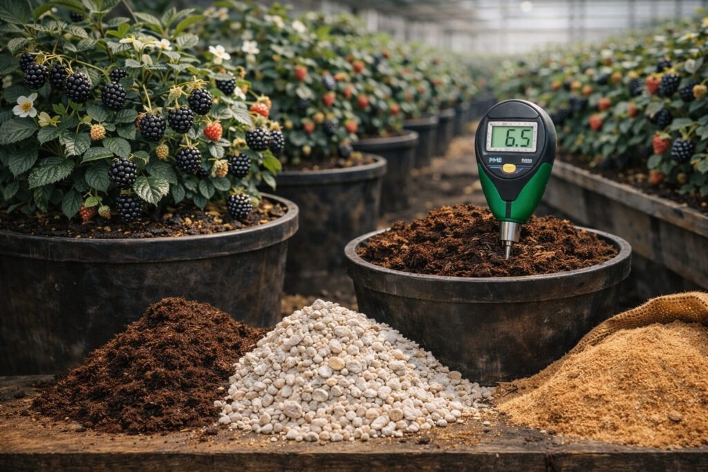 sustratos para berries