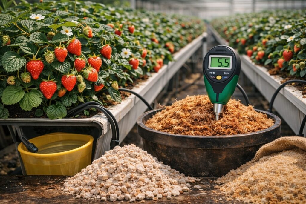 sustratos para berries