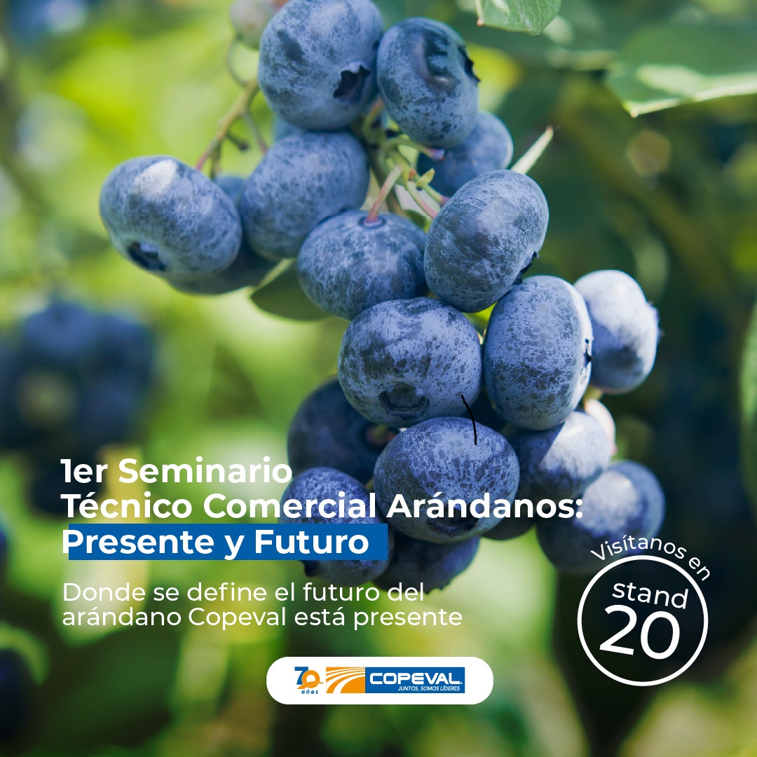 Copeval participará del Primer Seminario Técnico Comercial: arándanos, presente y futuro