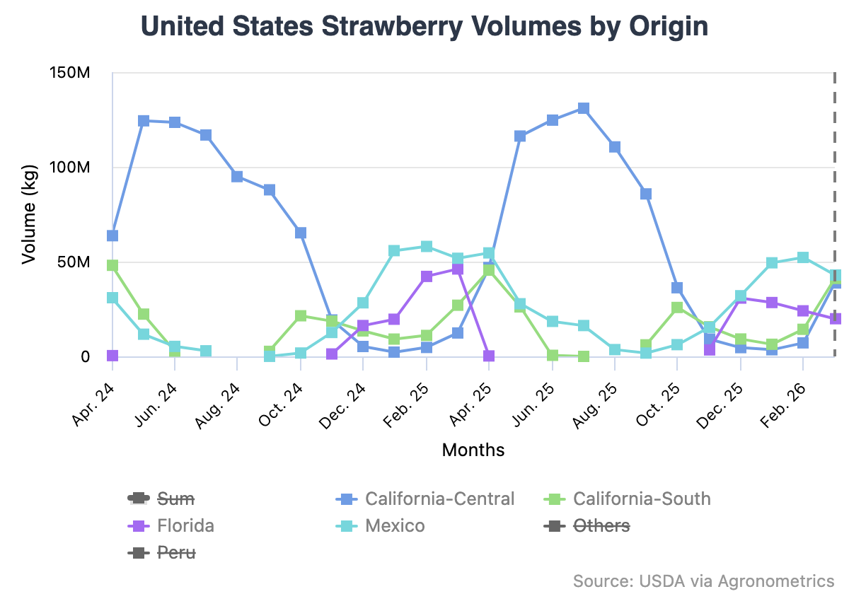 Crecimiento sostenido y riesgos cambiantes en el mercado de la fresa en Estados Unidos