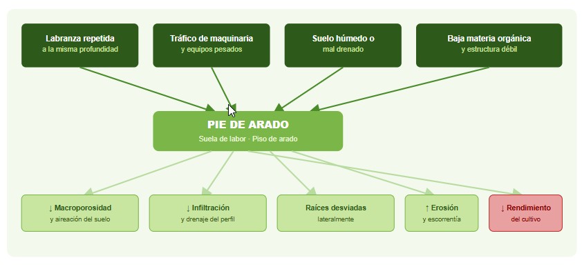 pie de arado