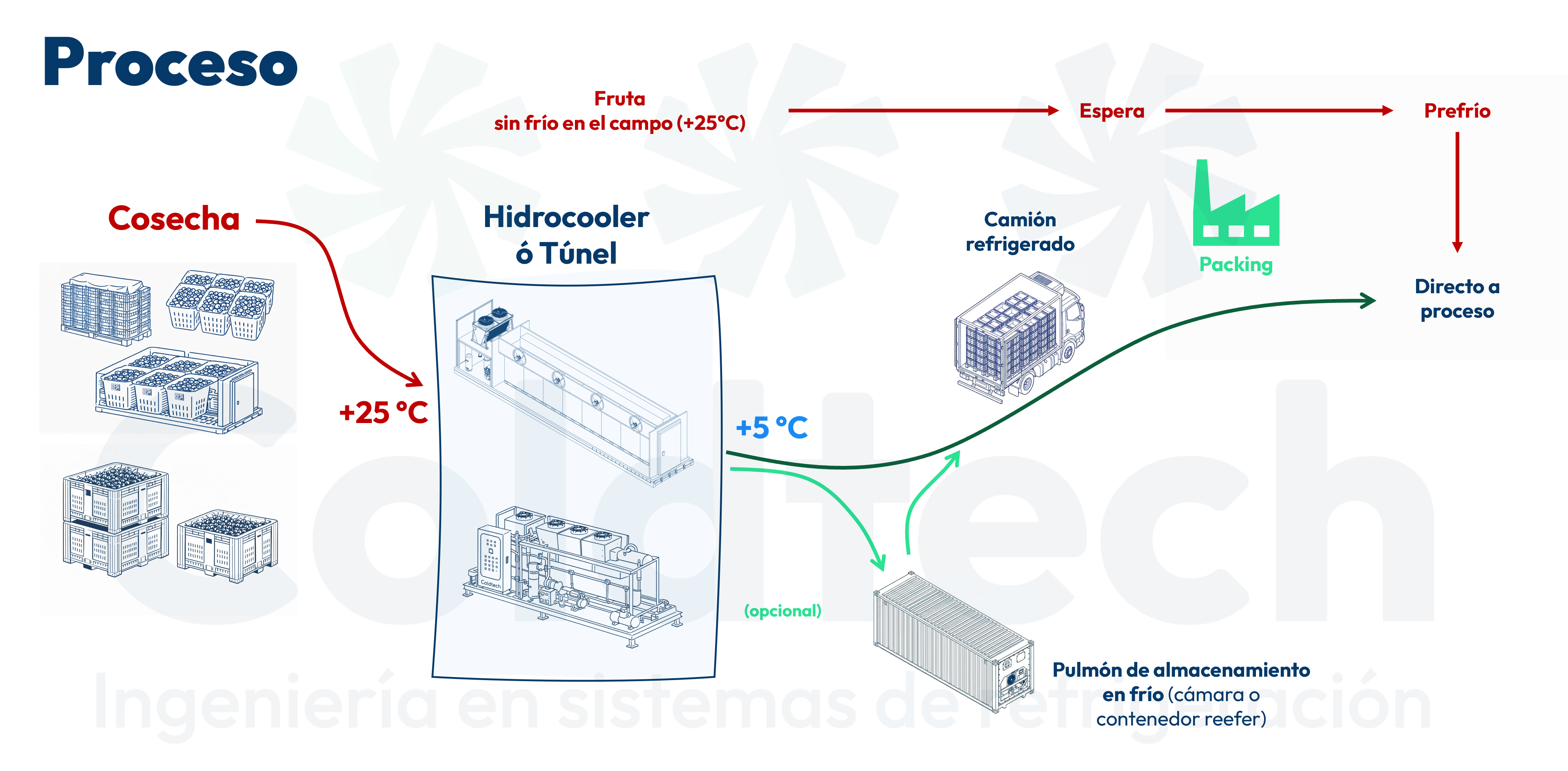 Hidrocoolers y túneles transportables ColdTech: una estrategia de frío en el origen 9 coldtech