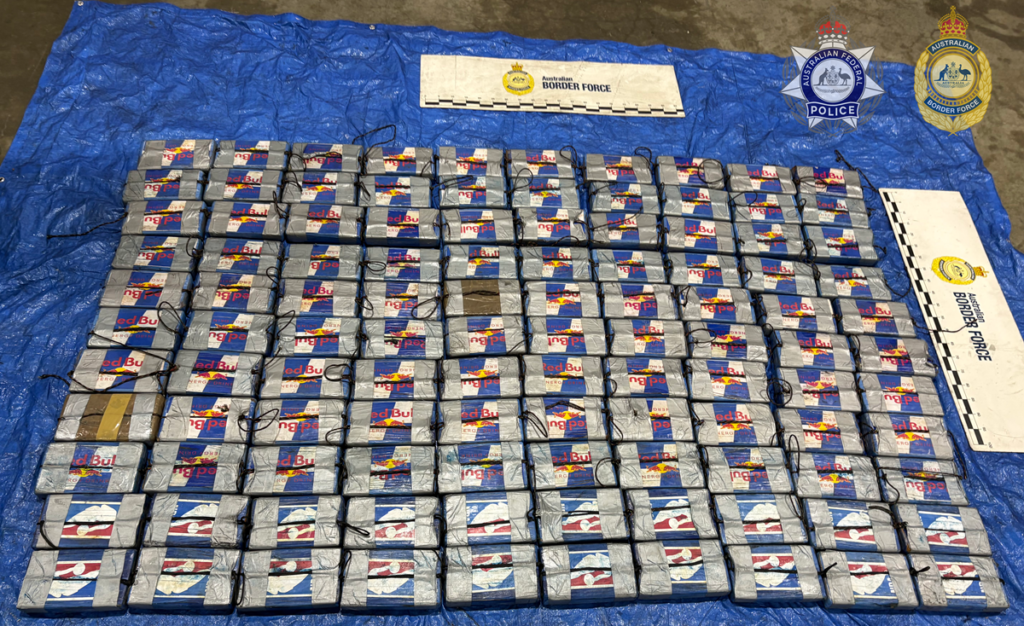 Australia incauta 110 kilos de cocaína ocultos en contenedor de berries congelados proveniente de Chile