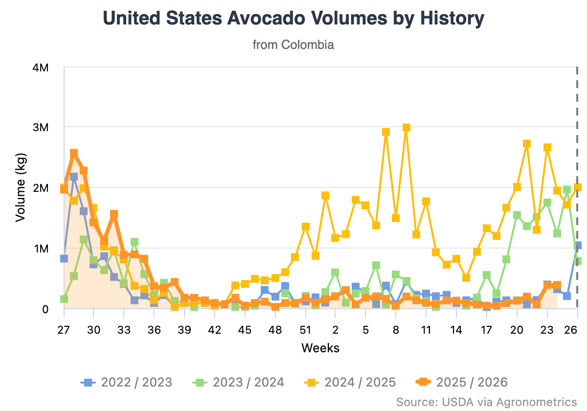 Los aguacates colombianos ganan impulso en el mercado de Estados Unidos.