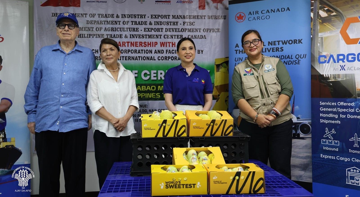 Filipinas realiza primer envío comercial de mango Carabao a Canadá