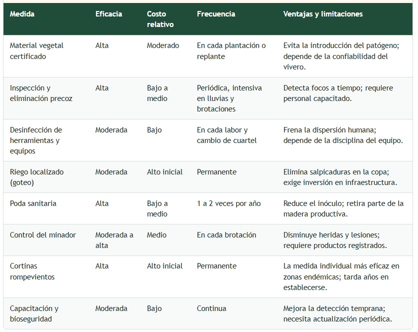 cancro de los cítricos