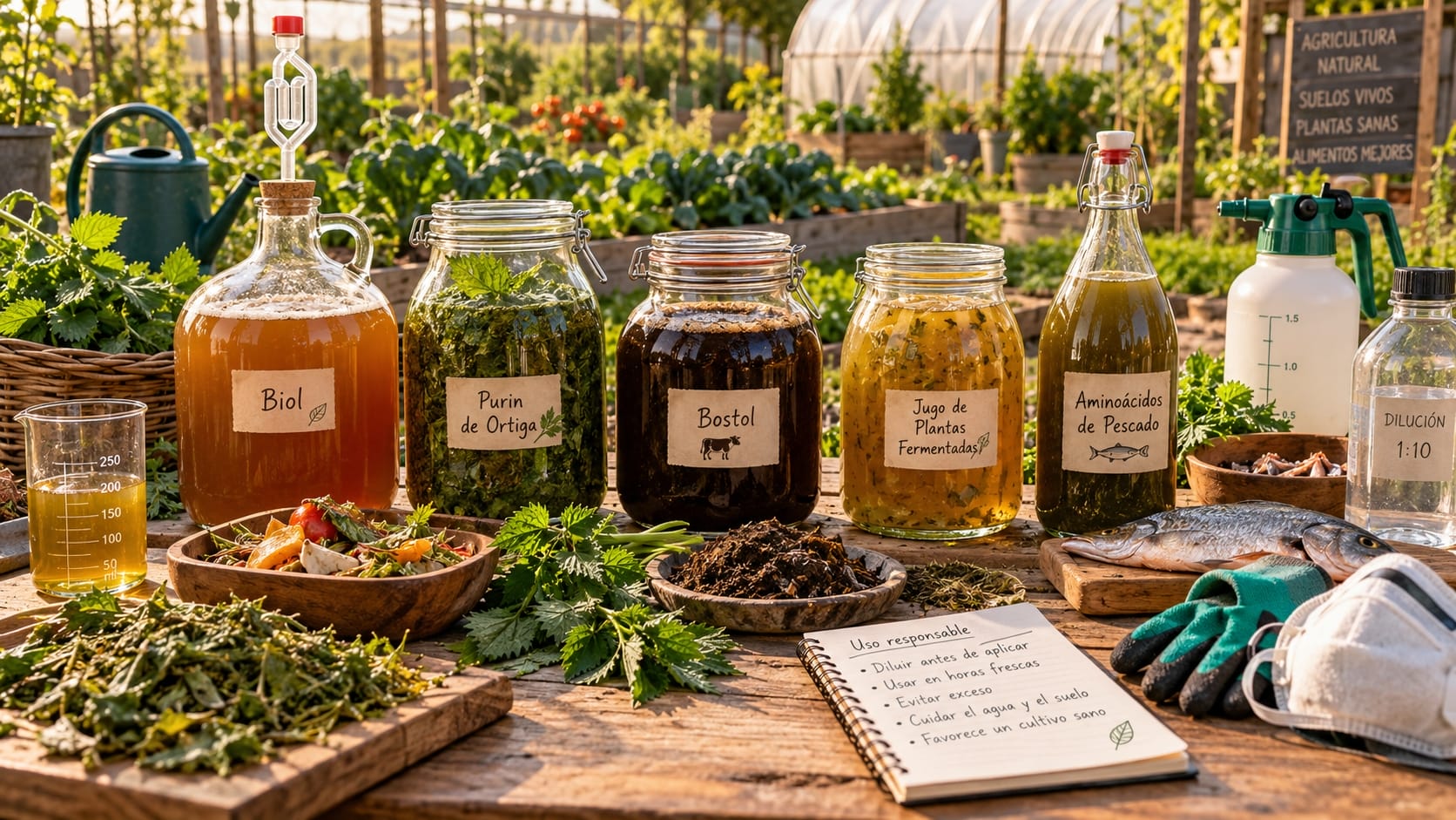 Biofertilizantes líquidos fermentados: 5 preparados naturales