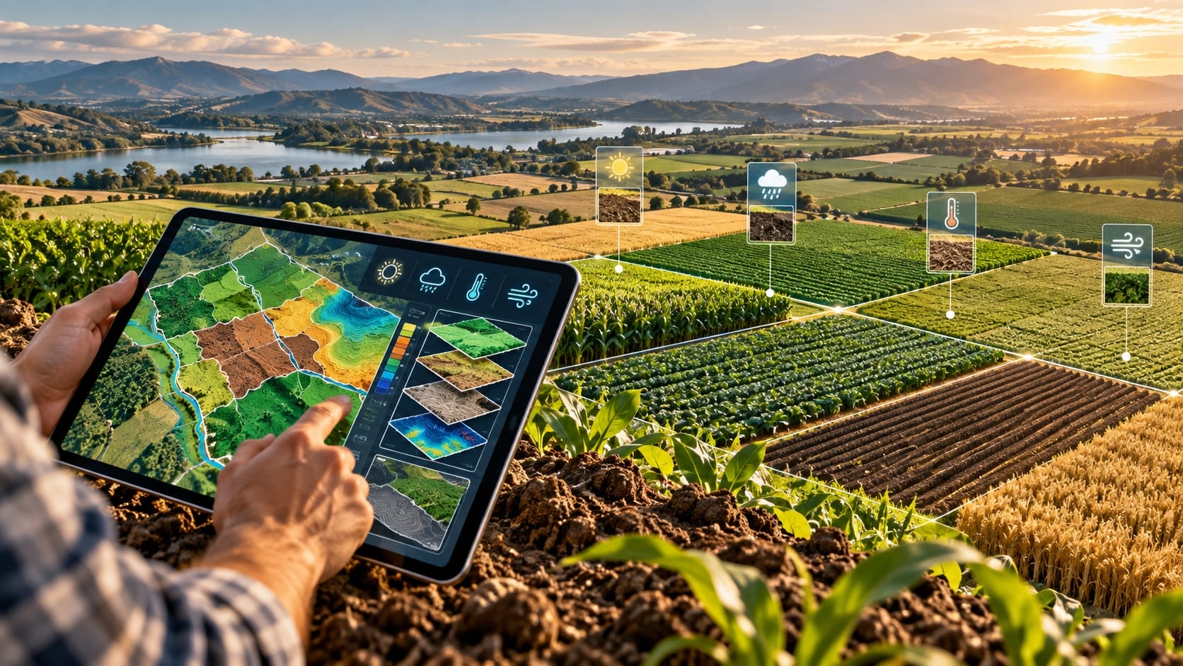 Mapas agrícolas: selección de cultivos según suelo y clima